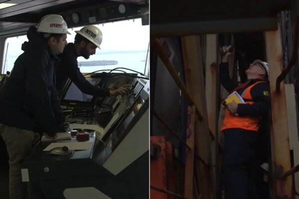 First images of the interior of the Dali: investigators enter the freighter that caused the collapse of the Baltimore bridge