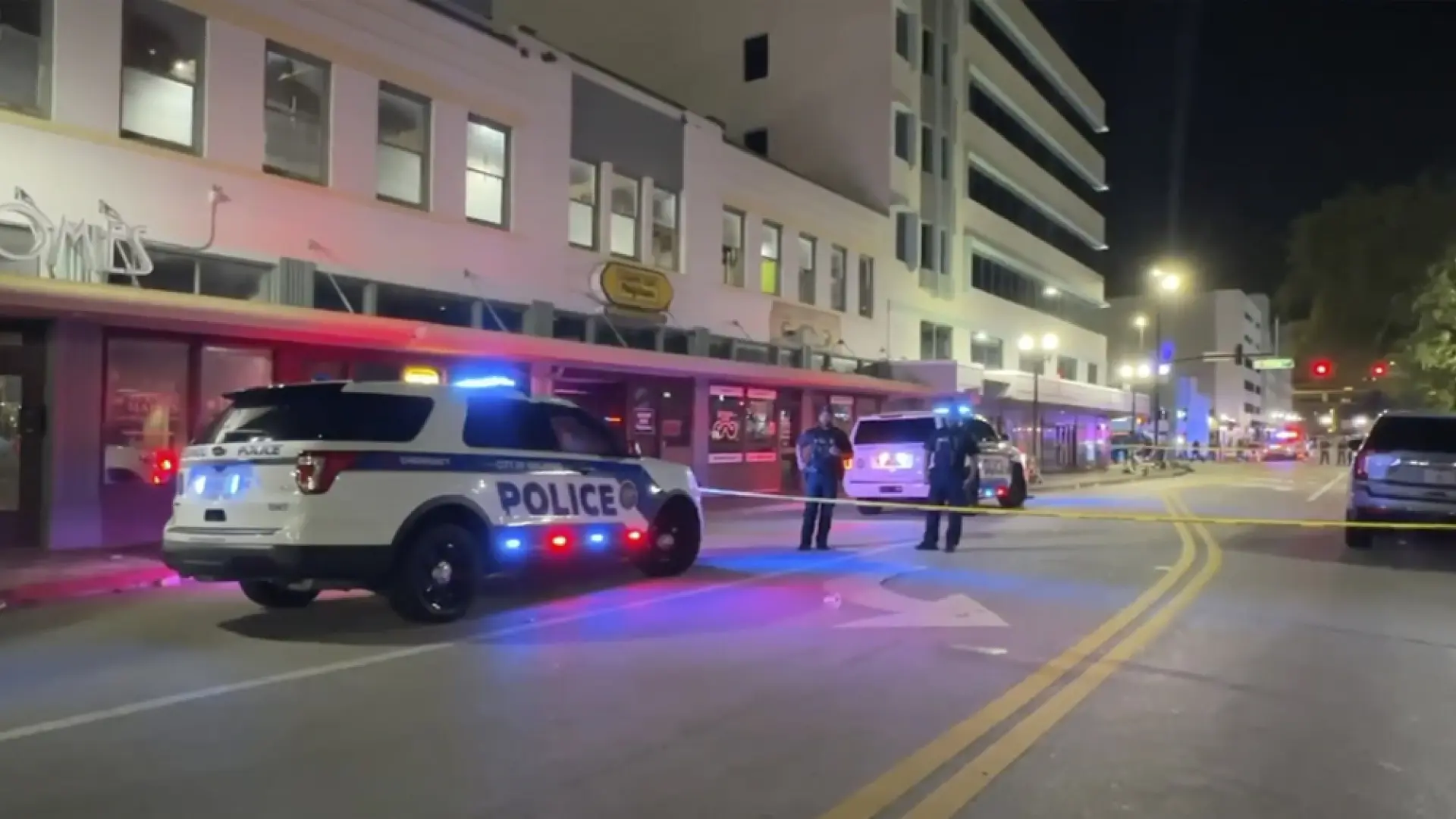 Two dead and six injured in two shootings in downtown Orlando